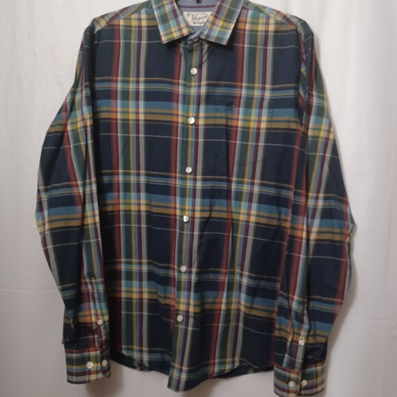 ORIGINAL PENGUIN HERITAGE SLIM FIT LONG SLEEVE PLAID BUTTON UP SHIRT - Picture 7 of 10